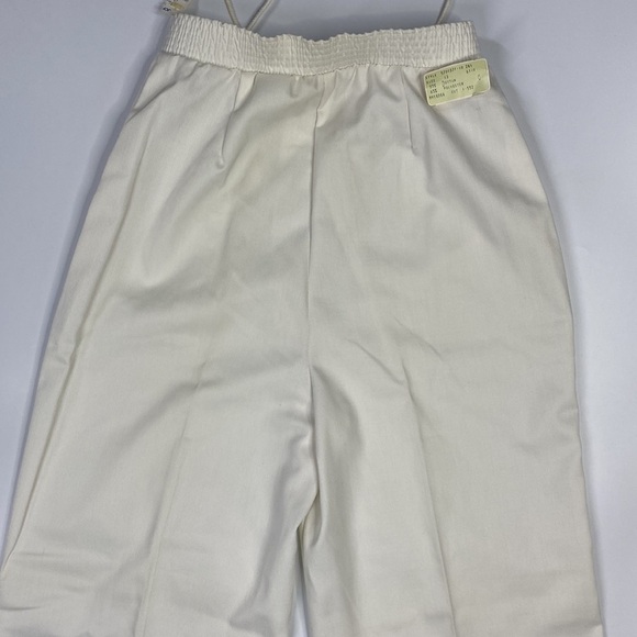 Vintage JcPenny Fashions White Polyester Drawstring Pants Size 13 (28x34) NWT - Picture 5 of 16